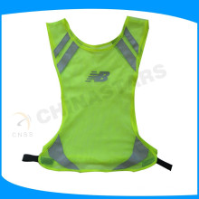 light mesh running vest, high visibility safety vest, reflective gear for runners